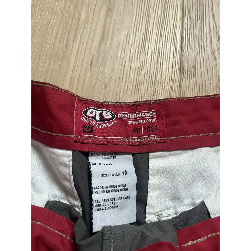 y2k Cargo Shorts Vintage 90s OTB One Tough Brand Baggy Skater Boys 18 Mens 28